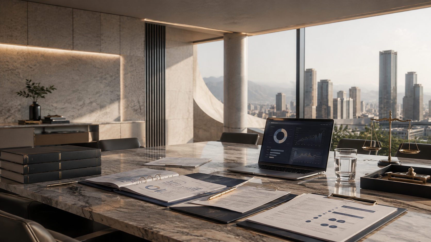 Análisis contable y tributario con información financiera en un entorno corporativo.